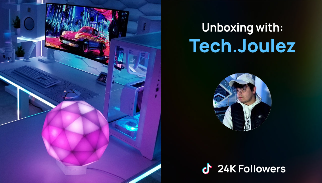 Tech Joulez poster for unboxing video